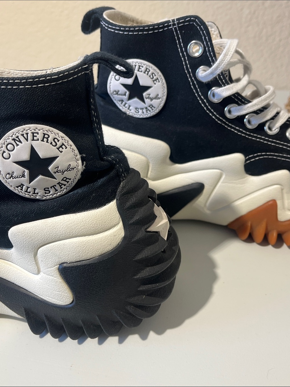 Converse Run Star Motion Black and White High-Top Sneakers - Picture 14 of 14